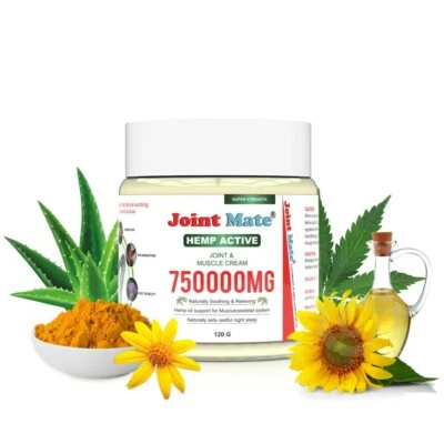 Hemp Cream For Joint & Muscle Pain by Jointmate Arthritis pains, old injuries