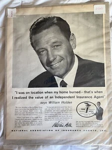 William Holden Advertising Magazine Page - Picture 1 of 1