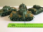 Green Plastic US M48A Patton Tanks (Set of 4) nice pieces for your collection