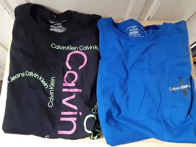 Calvin Klein (TWO) Boys  T-Shirts Size Medium (10-12)    NEW WITH TAGS - Image 1 of 4