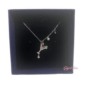 Swarovski No Regrets Cocktail Drink Pendant Necklace New - Picture 1 of 7