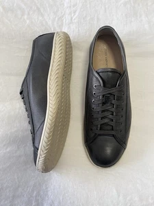 JOHN VARVATOS | Men’s 9.5 | Hattan Lead Gray STAR USA Leather Lace Up Sneakers - Picture 1 of 9
