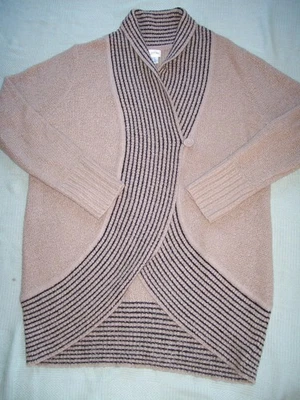"MOTHERHOOD" MATERNITY CARDIGAN SWEATER-SIZE XL-BLENDED FABRIC W/METALLIC THREAD - Image 1 of 4
