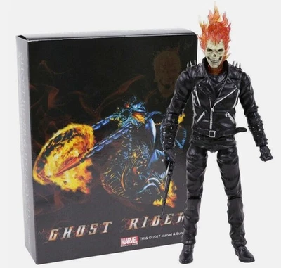 Figuras de acción de PVC Marvel Ghost Rider Johnny Blaze modelo coleccionable juguetes en caja Foto 1 de 4