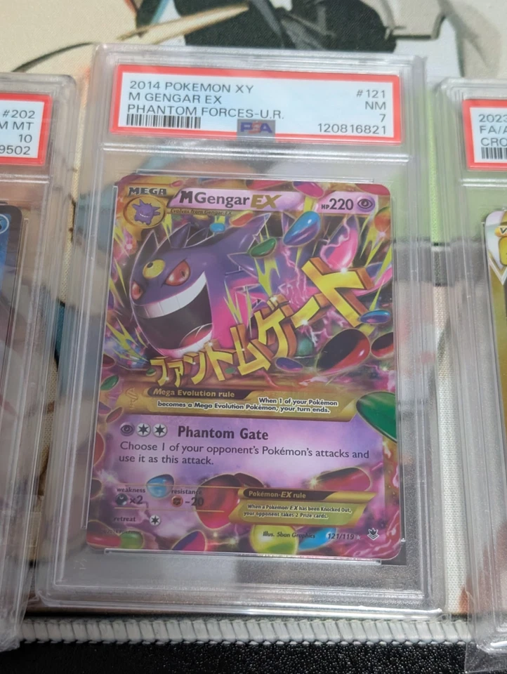 M Gengar EX (Secret Rare) 121/119 XY Phantom Forces PSA 7 *Free Shipping* - Image 1 of 1