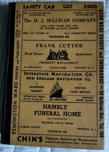 1943 City Directory of Newport Rhode Island / Fold Out Map - Picture 1 of 4