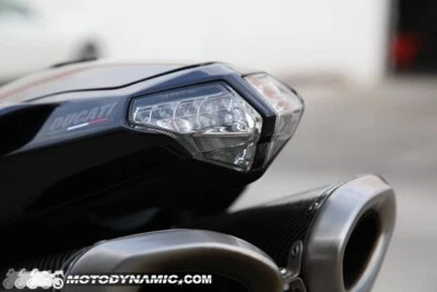Ducati 848 1098 1098S 1198 1198S 2007 - 2013 Integrated Tail Light Clear Lens Foto 1 de 4