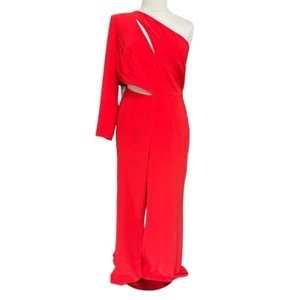 Mono para mujer Sergio Hudson rojo de un hombro talla: 1XL - Imagen 1 de 16