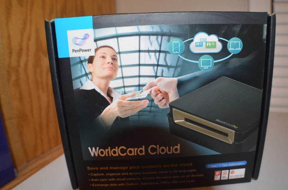 PenPower WorldCard Cloud Business Card Scanner for Window/Mac/Smartphone, Sav... - Image 1 of 1