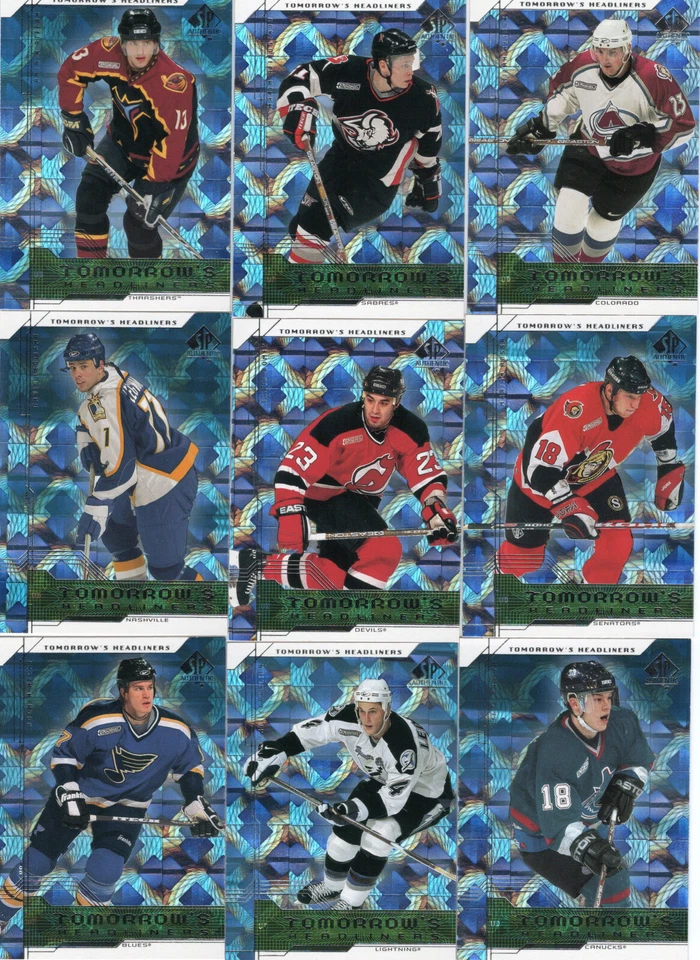1999-00 Upper Deck SP Authentic Tomorrow's Headliners *You Pick* - Image 1 of 1
