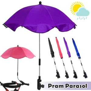 Adjustable Clamp Baby Pram Umbrella Parasol Sunshade for Pushchair and Stroller - Picture 1 of 17