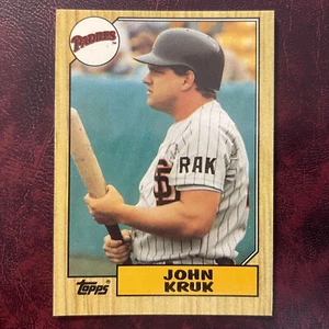 1987 Topps TIFFANY Set JOHN KRUK ROOKIE ERROR #123 SAN DIEGO PADRES - NR-MINT - Picture 1 of 2