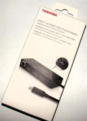 Toshiba PA5272U-3PRP USB-C to HDMI/VGA Travel Adapter New - Image 1 of 2