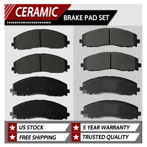 Front Rear Ceramic Disc Brake Pads For 2013-2022 Ford F-250/ F-350 Super Duty - Bild 1 von 5