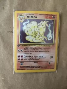 Vulona (Ninetails) 12/102 HOLO Pokémon 1ST EDITION - ORIGINAL 100% Authentic - Picture 1 of 7