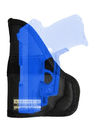 New Barsony Concealment Gun Pocket Holster .380 Ultra Compact 9mm 40 45 w/ LASER - Image 1 of 4