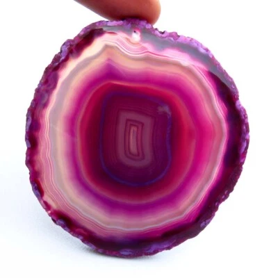 Natural Slice Geode Gemstone 230cts. Purple Slice Agate Cabochon Loose SCL-984 - Image 1 of 4