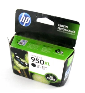 HP Office Jet 950XL Black Printer Cartridge Sealed Outer Box Has some Damage - Picture 1 of 4