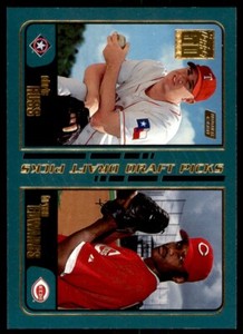 2001 TOPPS RC #744 CHRIS RUSS/BRYAN EDWARDS TEXAS RANGERS/CINCINNATI REDS