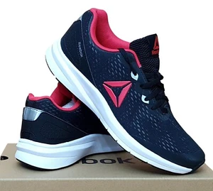 REEBOK Ladies Runner 3.0 Walking Running Trainer UK 4 Black White Pink MRRP £45 - Picture 1 of 6