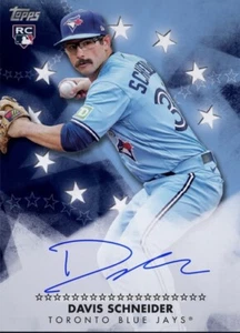 2024 Topps Baseball Stars Rookie RC Blue Signature DAVIS SCHNEIDER Digital - Foto 1 di 1