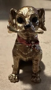 Beautiful Gold Colored Dog Trinket Holder - Picture 1 of 9