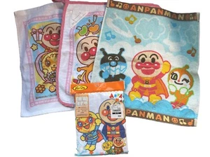 New Japan Bandai  Anpanman Mesh Cotton Handkerchiefs Face Towels - Picture 1 of 9