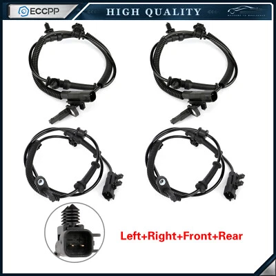 Sensores de velocidad de rueda ABS delanteros traseros 4 piezas para Dodge Durango Jeep Grand Cherokee Foto 1 de 4