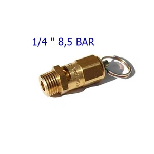 Sicherheitsventil Kompressorventil Überdruckventil 1/4" 8,5 Bar für Kompressor - Bild 1 von 6