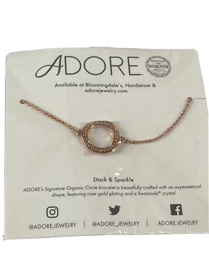Pulsera Adore Oro Rosa Signature con Cristal de Swarovski Foto 1 de 4