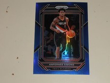 2022-23 Panini Prizm Blue Prizm #46 Anfernee Simons 122/199