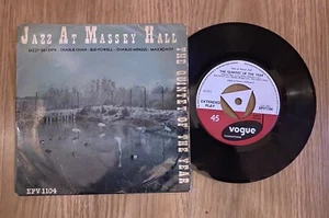 Jazz At Massey Hall 7” Vinyl Record EPV1104 Vogue 1956 Mingus Dizzy Powell Roach - Picture 1 of 2