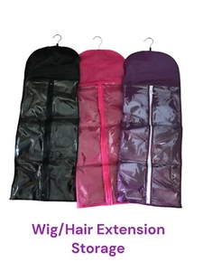 Wig Hair Extension Storage Bags Set of 3 - Picture 1 of 9