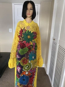 Stone Studded African Dress - Picture 1 of 4