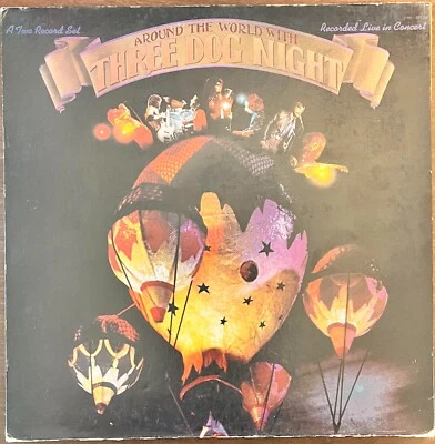 THREE DOG NIGHT Around The World USED 1973 2xLP Pop Rock Vinyl Record DUN-50138 Foto 1 de 4