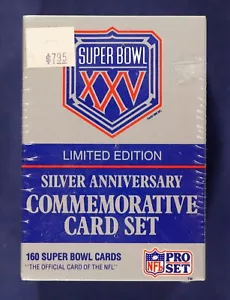 1991 Pro Set Super Bowl XXV Silver Anniversary Commemorative Set Factory Sealed - Picture 1 of 6