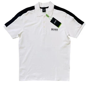 Hugo Boss Polo Slim Fit Shirt (Golf) White & Black - Picture 1 of 11