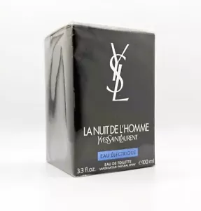 Yves Saint Laurent La Nuit de L'Homme Eau Électrique EDT Spray 100 ml -3.3 fl.oz - Foto 1 di 6