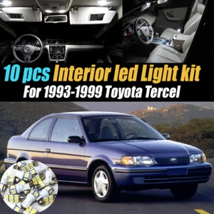 10Pc Super White Car Interior LED Light Bulb Kit for 1993-1999 Toyota Tercel - Bild 1 von 11