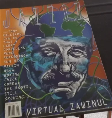 JAZZIZ MAGAZINE w/CD JAN 97 JOE ZAWINUL TONY WILLIAMS LARRY CORYELL CHICK COREA - Image 1 of 2