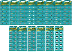 ☀️☀️☀️☀️☀️ AG0 - AG13 Alkaline Batterien 1,5V Uhr  EASTCELL - Bild 1 von 15