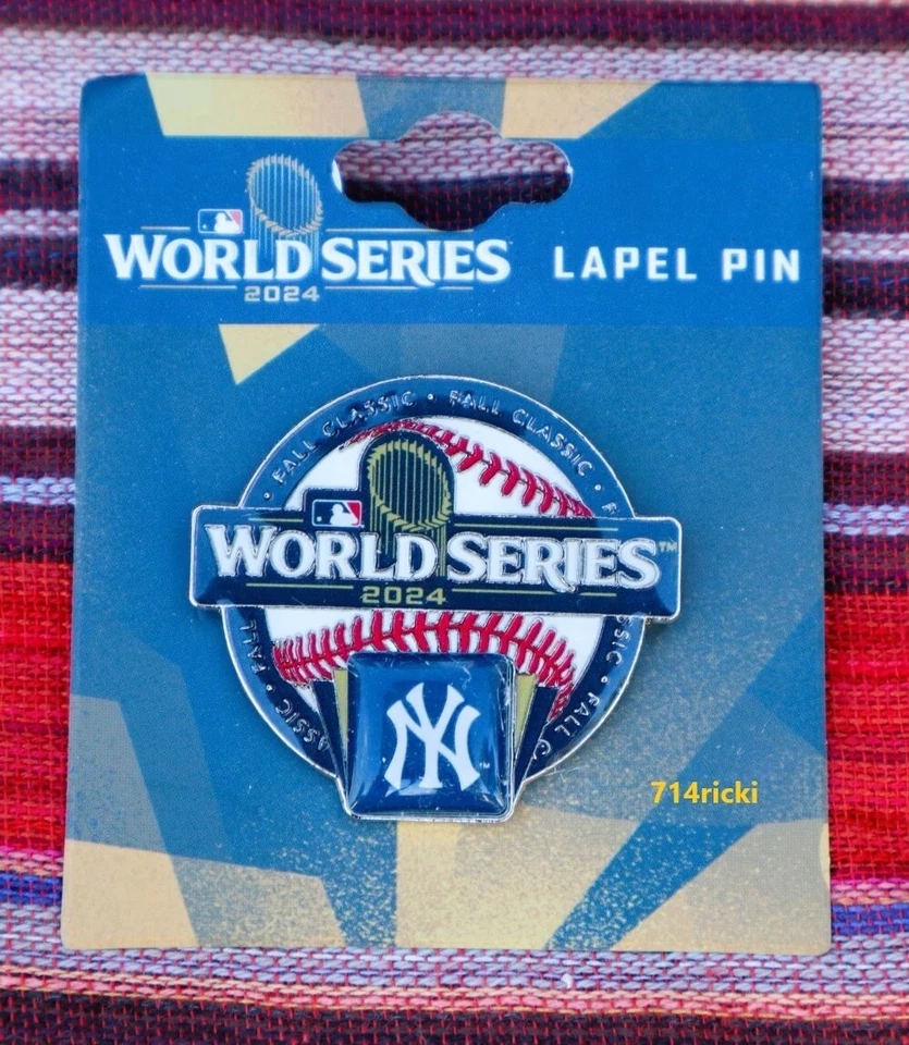 2024 MLB World Series New York Yankees Pin Lapel Collector Official - Image 1 of 1