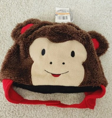 Bebé Bebé 12-24 Meses Piel de Mono Solapa Invierno Sombrero Nuevo con Etiquetas Nuevo Foto 1 de 3
