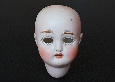kleiner Puppen-Kopf Biskuit-Porzellan antik um 1900 - Bild 1 von 4