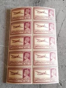 INDIA KING GEORGE VI IN BLOCK OF 10 MNH - Picture 1 of 2