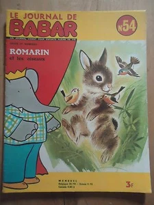 Die Zeitung Von Babar Nr. 54 1973 Laurent De Brunhoff Hase Vögel - Picture 1 of 1
