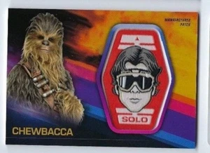 2018 Star Wars Solo patch card MP-CH Chewbacca 10/10 - Imagen 1 de 1