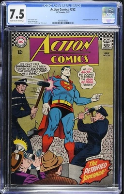 7/1967 Action Comics #352 (The Petrified Superman / Zha-Vam) DC Comics (CGC 7.5) - Image 1 of 3