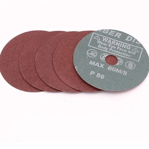 Discos abrasivos de fibra de resina de óxido de aluminio de 4"x5/8" 50 un. - Imagen 1 de 5