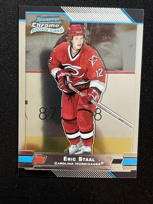 03-04 Bowman Chrome Hockey Rookie 120 Eric Staal - Image 1 of 2